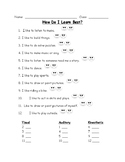 Learning Style Inventory for Special Needs Students