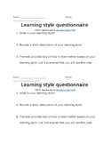 learning style quiz for kids