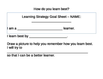 Preview of Learning Styles Handout