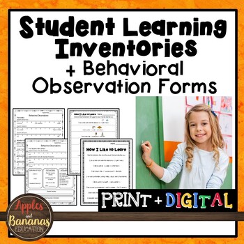 Preview of Learning Styles Inventories and Behavioral Observation Forms