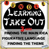 Learning Take Out Bundle - Figurative Language, Main Idea, Theme