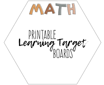 Preview of Learning Target Boards