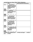 Learning Target Log Stage 1 Book 2 Core Focus on Math