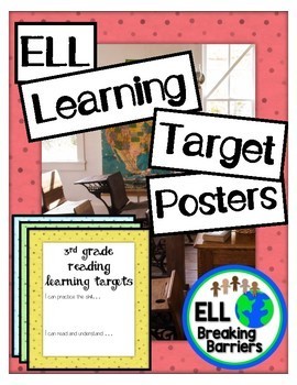 Preview of Learning Target Posters (ELL)