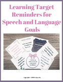 Learning Target Reminders for Speech and Language Goals FREEBIE