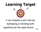 Learning Targets 7th grade Math - CCSS