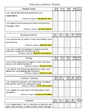 Learning Targets Student Tracking Sheet