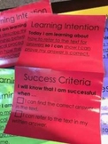 Learning Targets with Success Criteria - 3rd grade Non-Fic