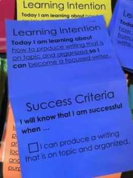 Preview of Learning Targets with success criteria - 3rd grade WRITING standards