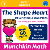 Learning The Shape Heart, Shape Lesson Plans For Toddlers,