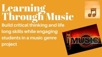Preview of Learning Through Music: Music Genre Unit Project 