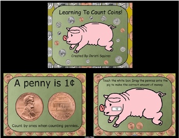 Preview of Count Coins  SMARTBoard Lesson