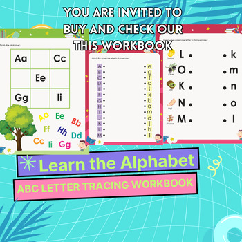 Preview of Learning To Write Alphabet,Handwriting Activity Book