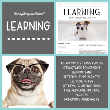 Preview of Learning Unit Bundle (45-50 Minute Class Periods)