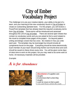 Preview of Learning Vocabulary by Creating an ABC Book