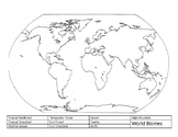 Learning World Biomes Map Practice