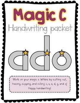 learning your letters magic c handwriting workbook by super ot worksheets