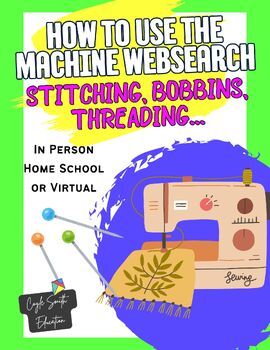 Preview of Learning Your Sewing Machine WEBSEARCH : Threading + Winding Bobbin + Stitching