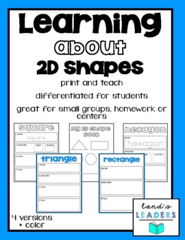 Preview of Learning about 2D Shapes