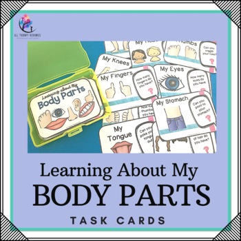 Preview of Learning about MY BODY - Task Cards - Kindergarten - Vocabulary - Homeschool