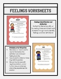 Learning and Recognizing Feelings Worksheets, Elementary S