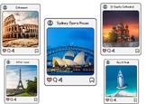 Learning and reading: Colouful World Famous Landmarks Flashcards