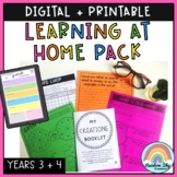 Learning at Home Pack-Year 3 - 4:Digital & Printable Versi