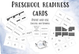Learning cards for school readiness