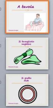 Preview of Learning italian words through funny games