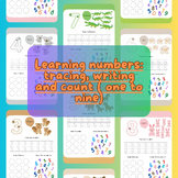 Learning numbers: tracing, writing and count ( one to nine)