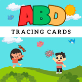 Learning set of English consonant picture sheets ABC