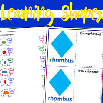 Learning shapes worksheets by Dressed In Sheets | TpT