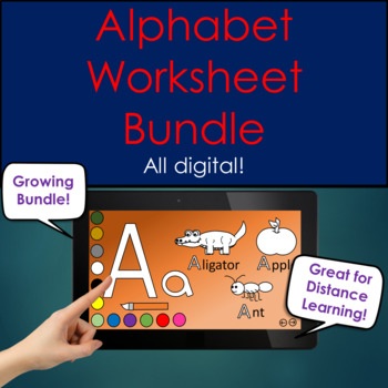 Preview of Learning the Alphabet Digital resource Growing bundle