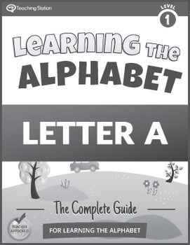 Learning the Alphabet Letter A Workbook {BW} by My Teaching Station