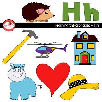 Learning the Alphabet - The Letter H Clipart by Poppydreamz | TpT