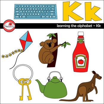 Learning the Alphabet - The Letter K Clipart by Poppydreamz | TpT