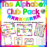 The Alphabet Club Pack: Practicing alphabet letters and sounds