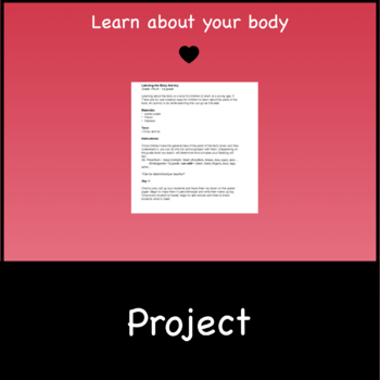 Preview of Learning the Body Project Instructions