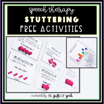Preview of Speech Therapy Stuttering Activities