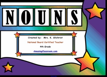 Preview of All About Nouns - Smart Notebook Lesson