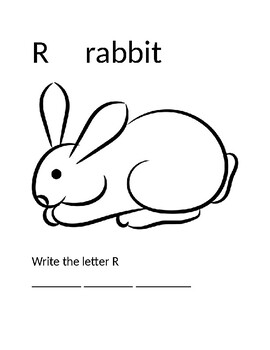 Preview of Learning the letter R