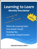 Learning to Learn Newsletter for Parents & Students - 1st Edition