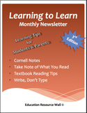 Learning to Learn Newsletter for Parents & Students - 3rd Edition