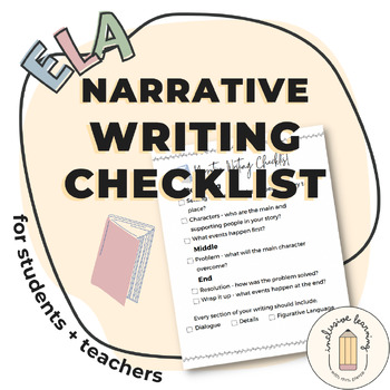 Preview of Learning to Proofread: Narrative Writing Checklist