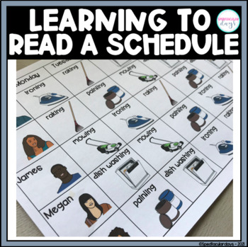 Preview of Learning to Read a Schedule