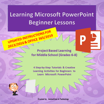 Preview of Learning to Use Microsoft PowerPoint - Beginner Lessons | Distance Learning