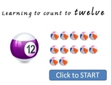 Learning to count to 12 - Interactive Whiteboard Lesson