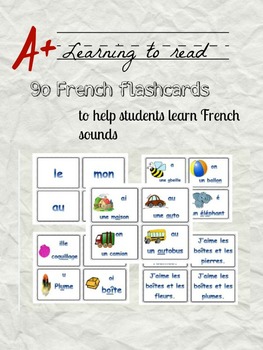 Learning to read sounds in French