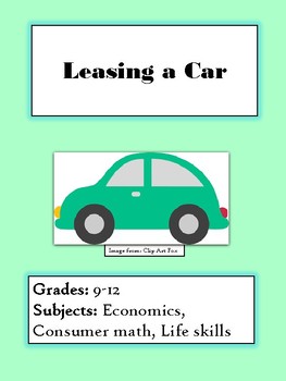 Preview of Leasing a Car Simulation Activity