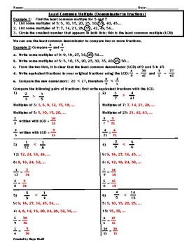 Help fractions math homework helper least common denominator